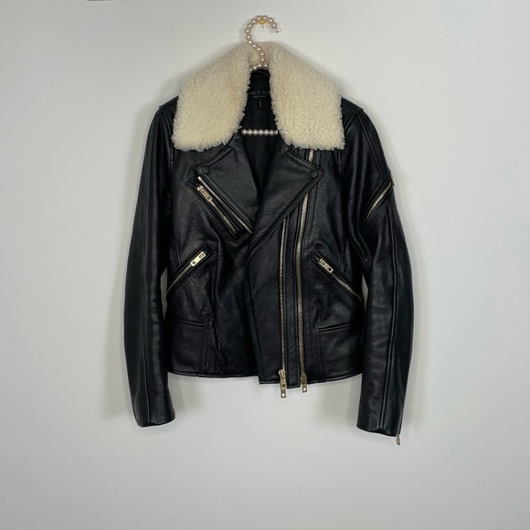 Rag & Bone Minerva Lamb Leather Moto Jacket - Picture 4 of 8